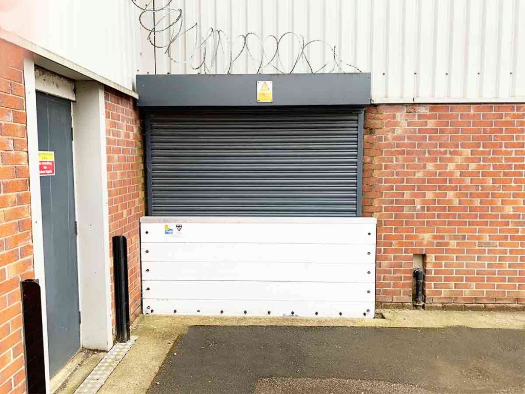 Flood Barriers at Cardigan Trading Estate