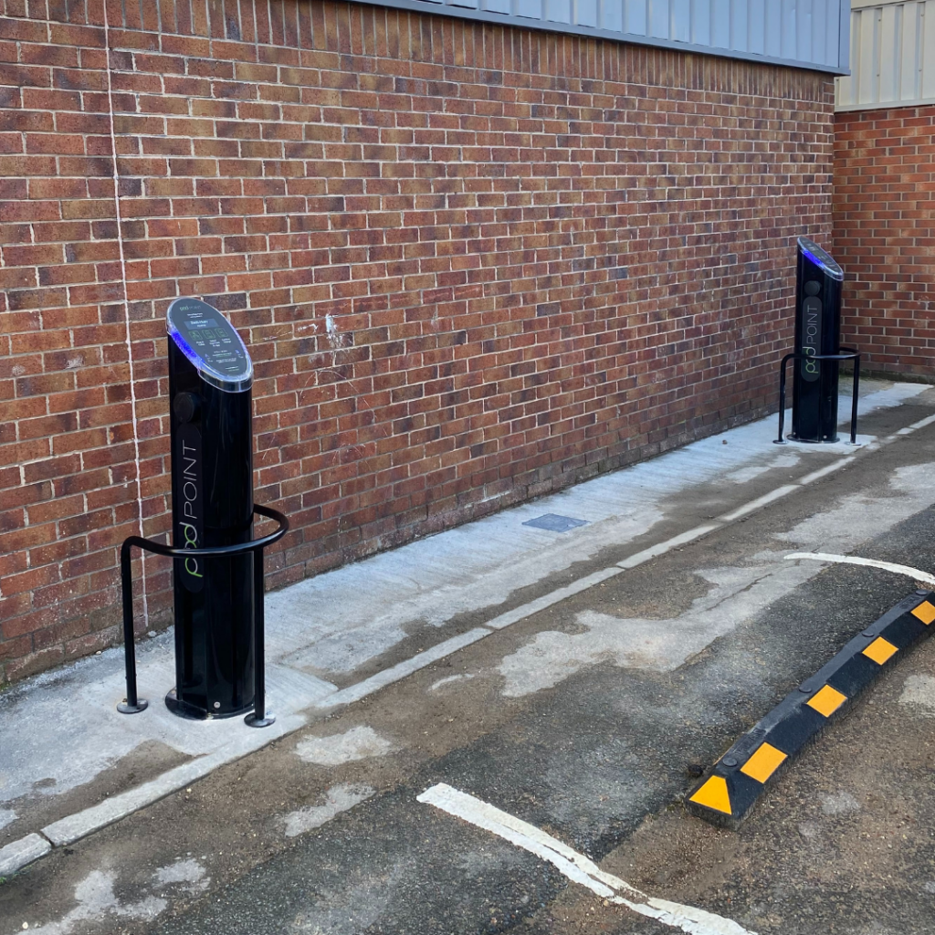 Electric Car Chargers at Cardigan Trading Estate, Kirkstall, West Yorkshire Properties Ltd