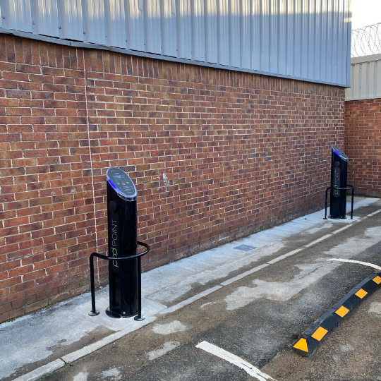 Electric Car Chargers at Cardigan Trading Estate, Kirkstall, West Yorkshire Properties Ltd