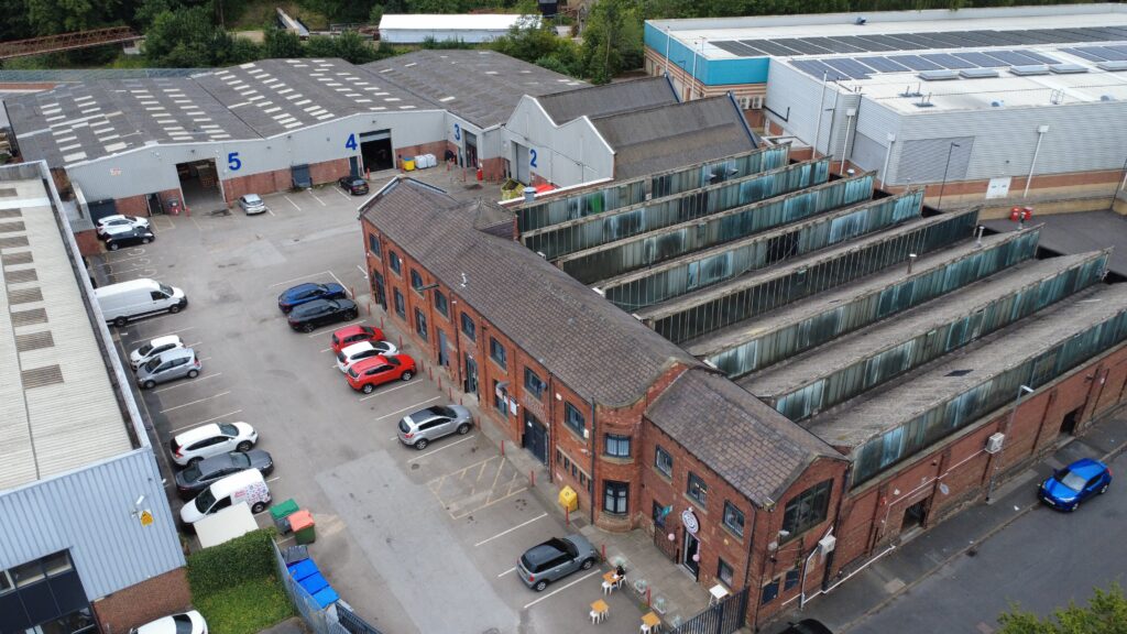 Cardigan Trading Estate Kirkstall Drone Photography