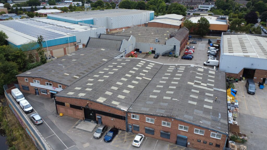 Drone Photography of Cardigan Trading Estate Kirkstall