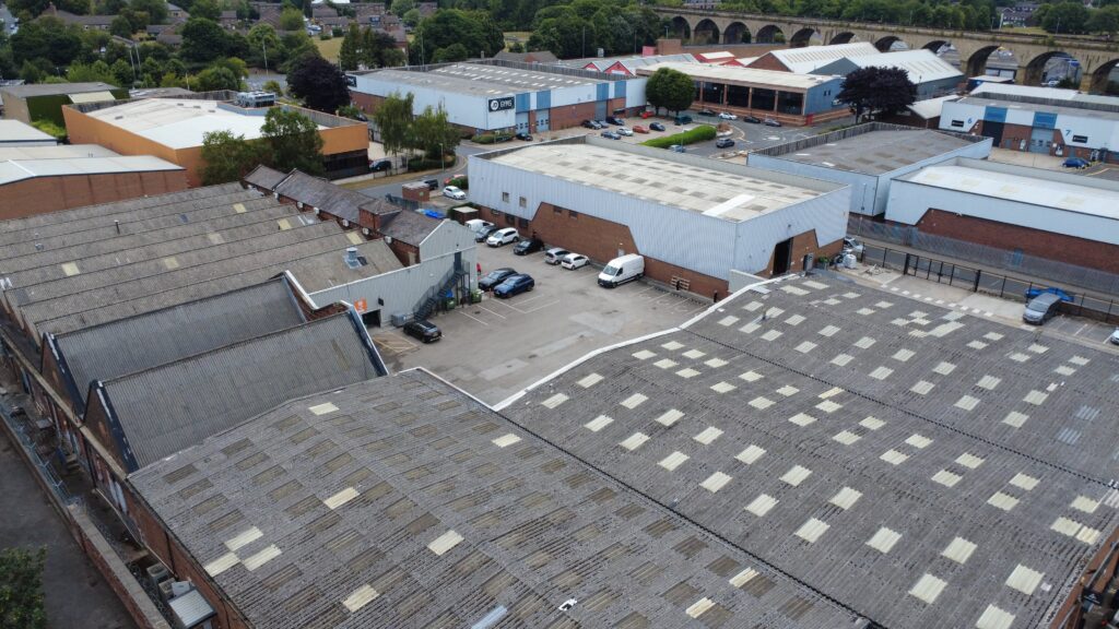 Drone photography of Kirkstall Industrial Park